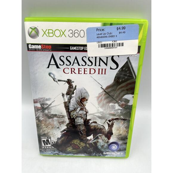 Assassin's Creed 3 Microsoft Xbox 360, 2012, Complete in Box, Tested Working - Picture 1 of 7